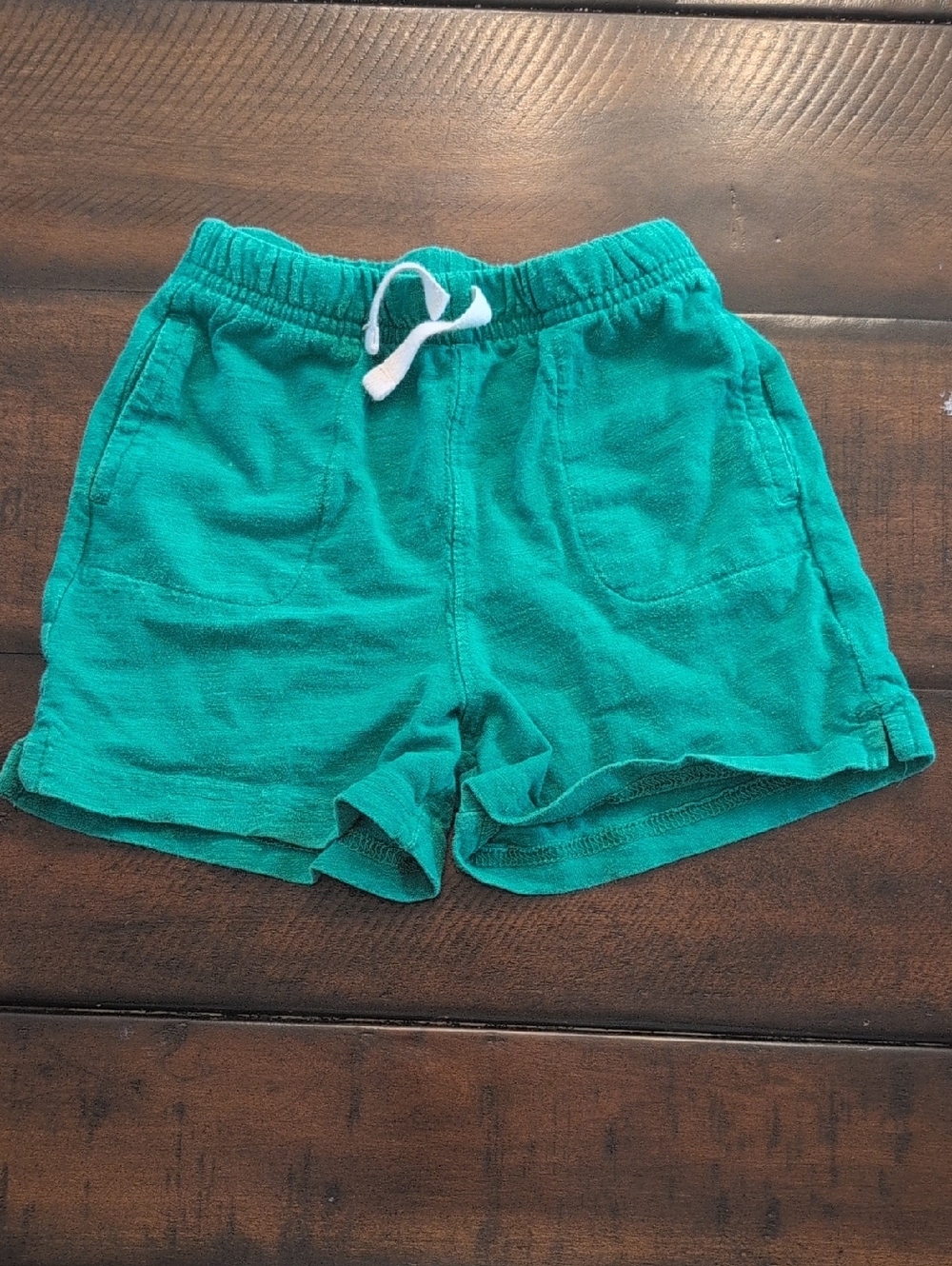 Primary Baby 18-24 Months Green Shorts with White Drawstring